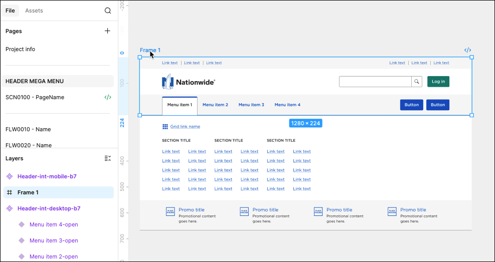 Thumbnail: Screenshot showing selected frame in Figma